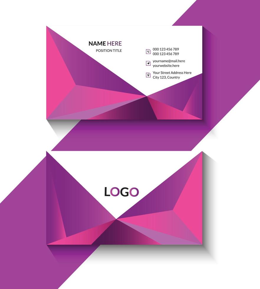 Modern Business Card Template Design vector