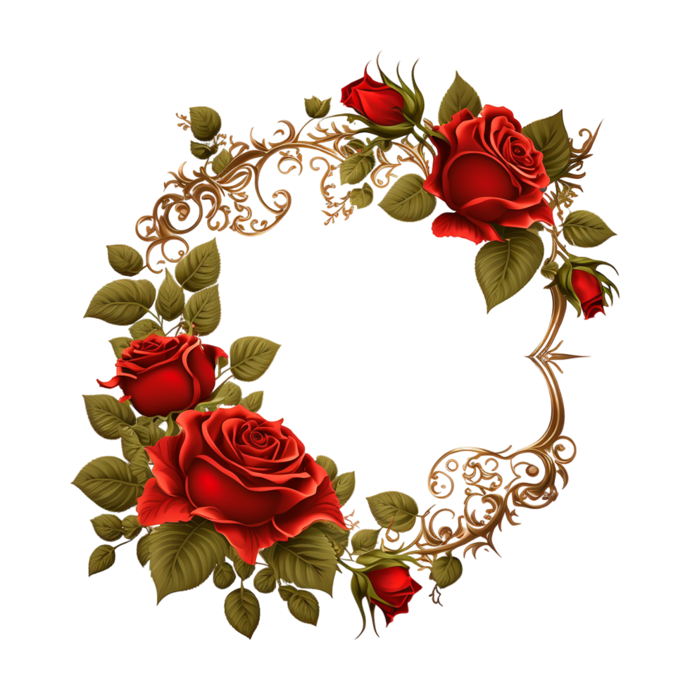 bellissimo colorato rosso rosa fiore telaio png