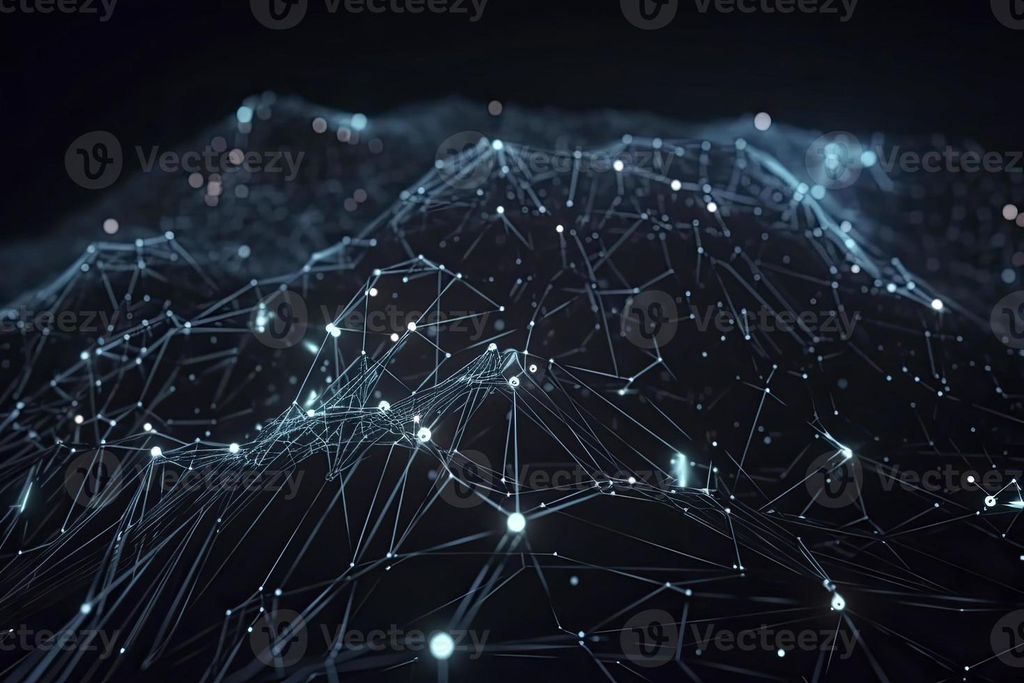 Abstract technology big data background concept. Artificial intelligence tech. Big data and cybersecurity. Transfer and storage of data sets, blockchain, server. Colorful background photo