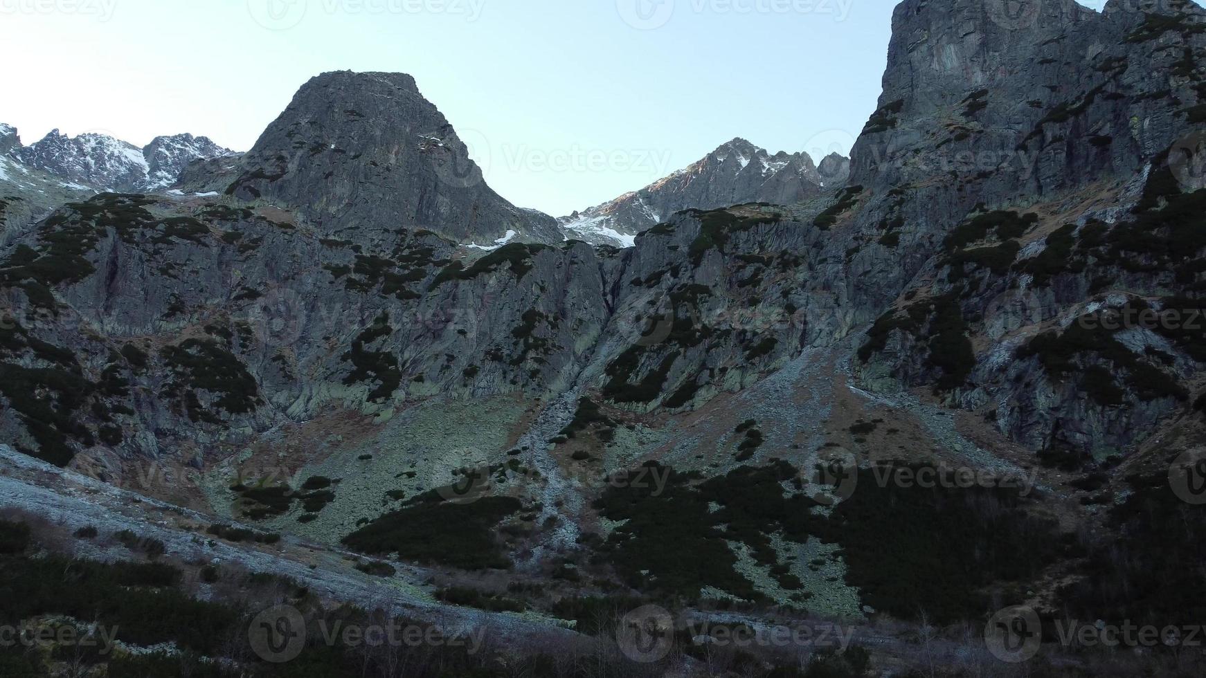 Mountains at the Zelene pleso Green lake, High Tatras, Slovakia photo