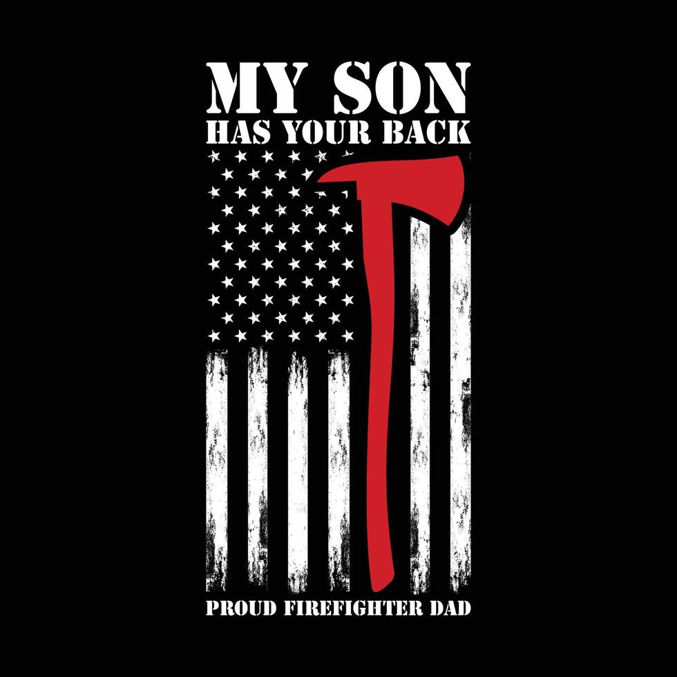 Proud Firefighter Dad American Flag Shirt, Firefighter Dad Shirt, USA Flag Shirt, firefighter shirt, firefighter flag, Firefighter Print vector