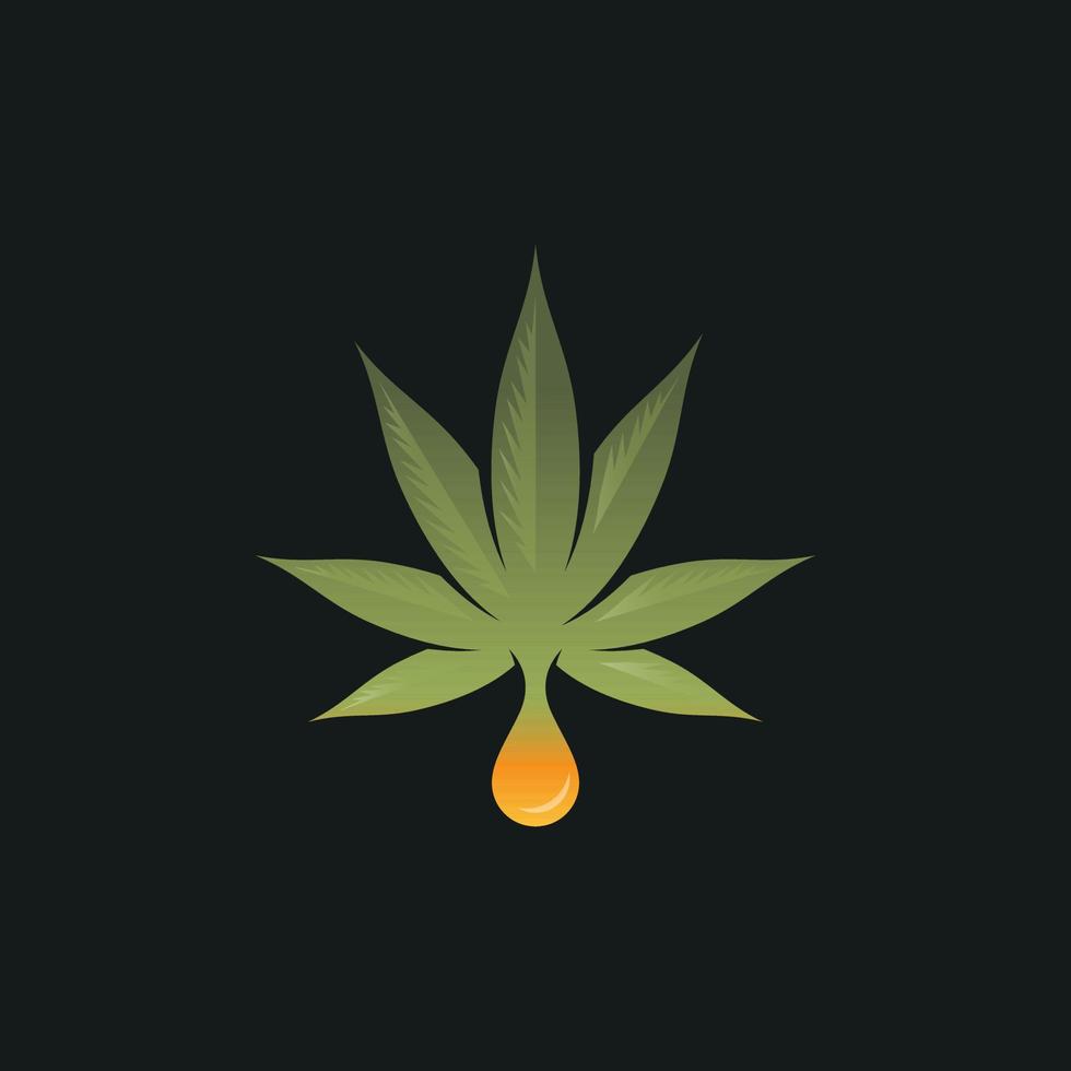 a unique cbd oil vector you can use as a logo, label