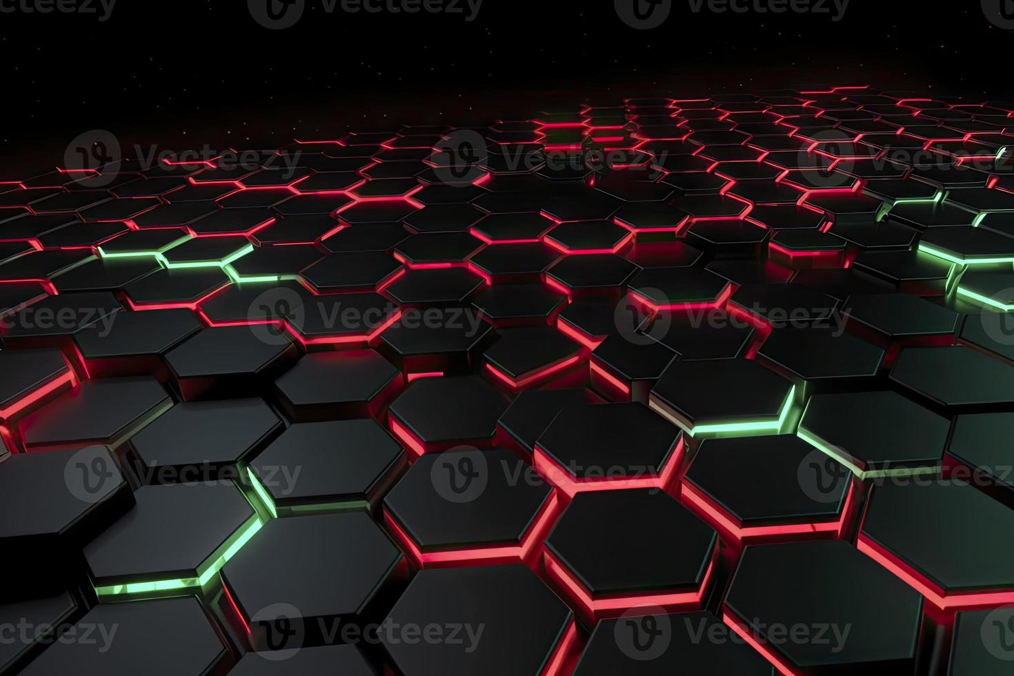 Abstract futuristic surface concept with hexagons. Trendy sci-fi technology background photo