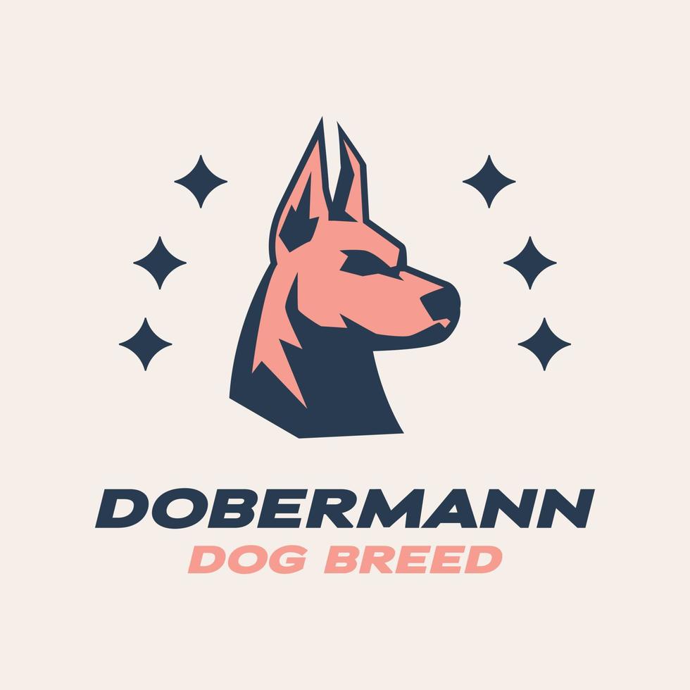 Doberman Head Logo vector