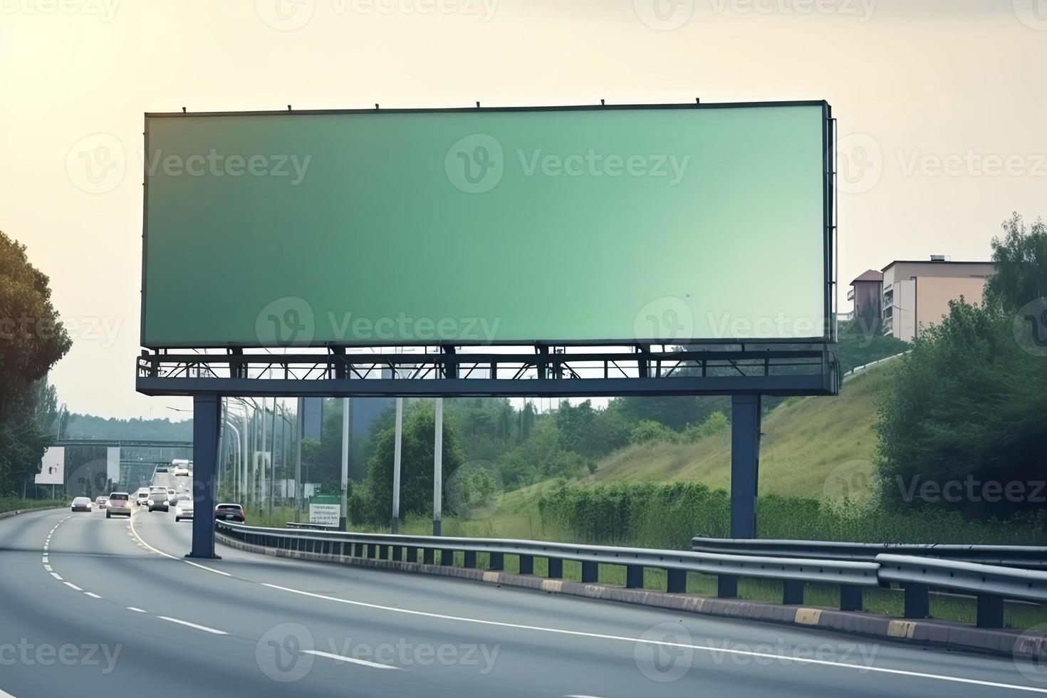 billboard blank for outdoor advertising poster photo