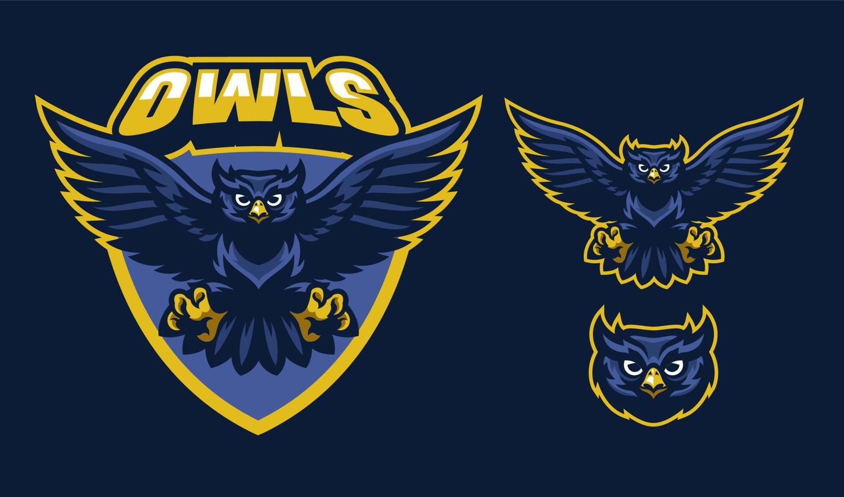 sport style of owl mascot vector