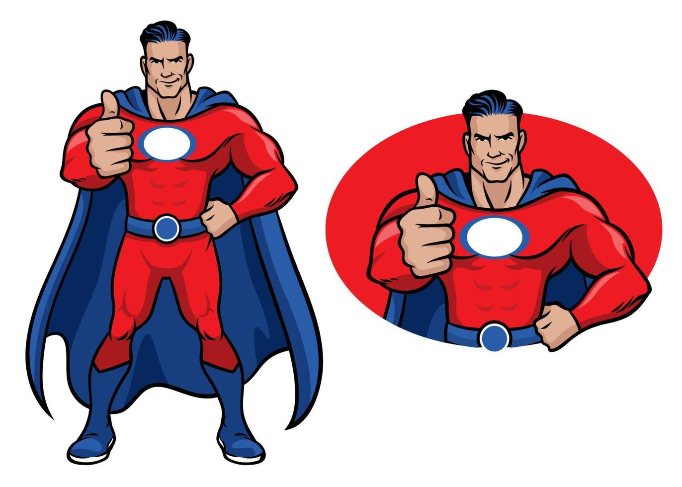 Superhero thumb up vector