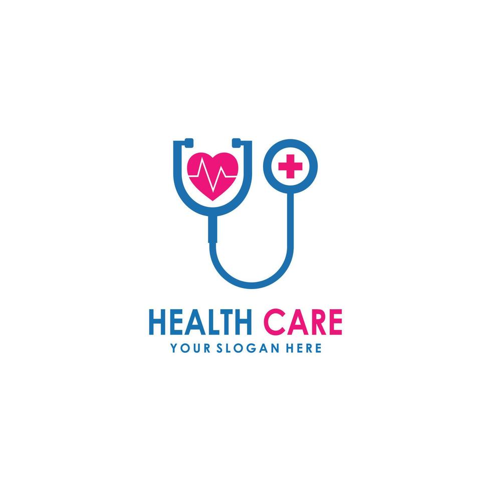 Medical health logo design templates vector