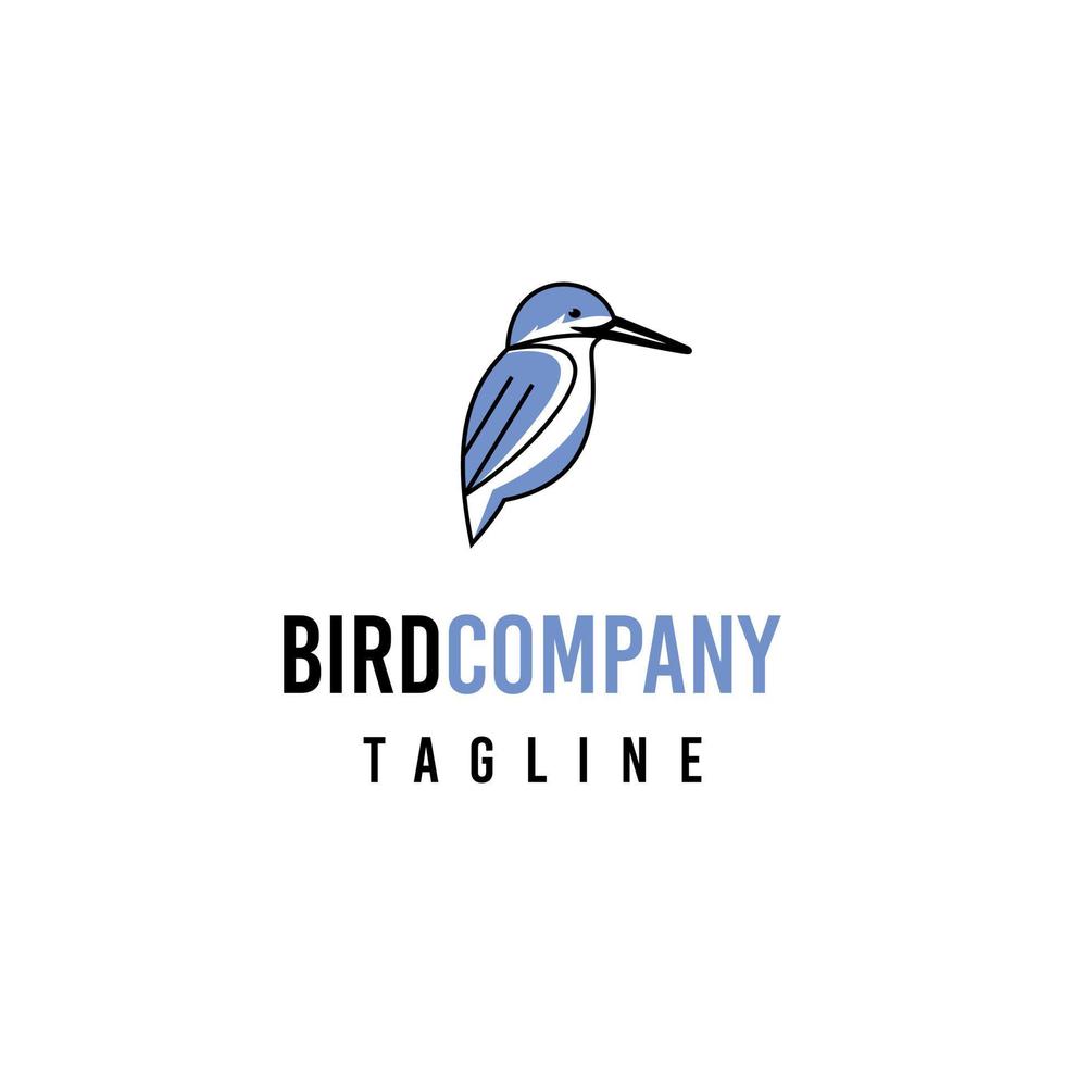 Kingfisher bird logo design. Awesome a kingfisher bird logo. A kingfisher bird logotype. vector