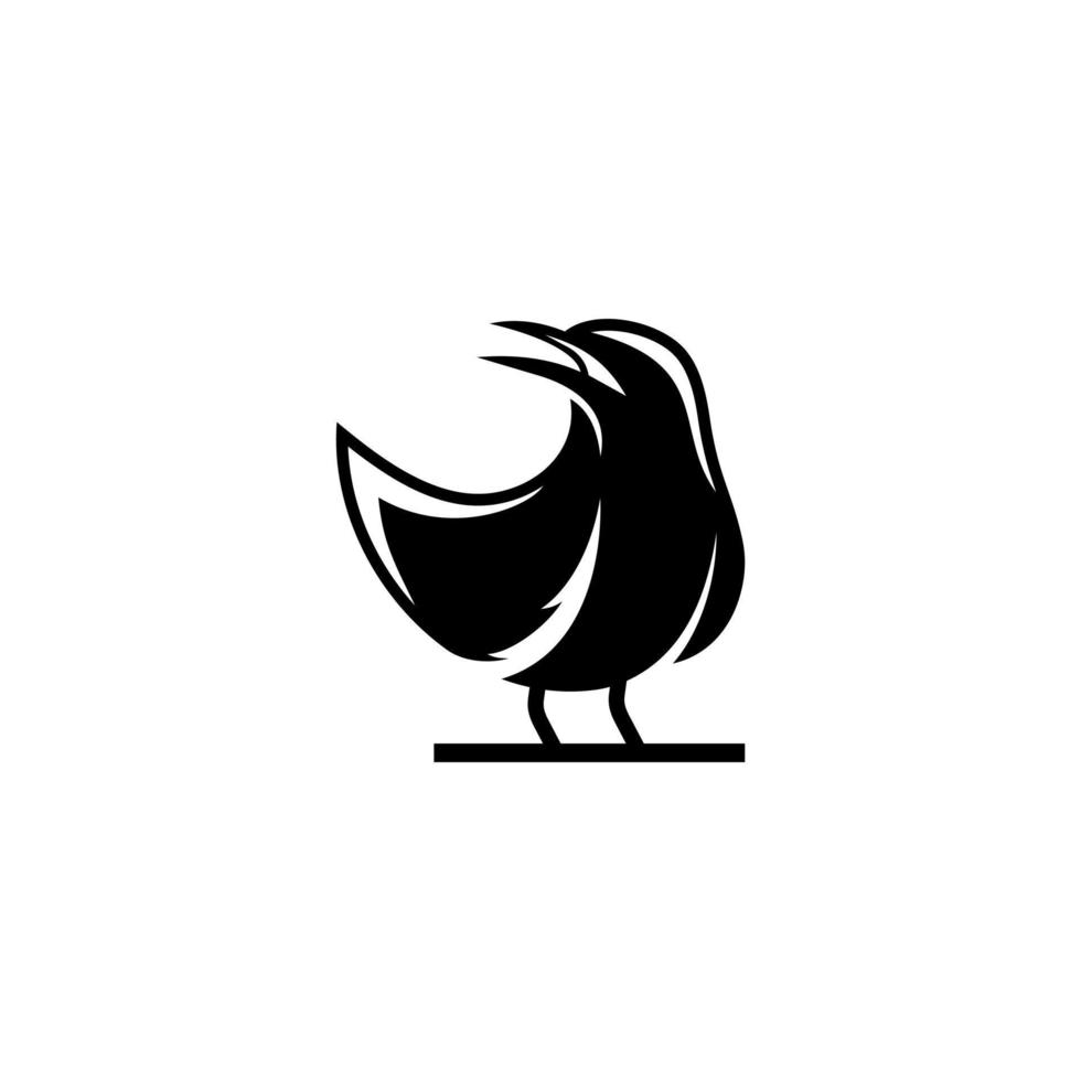 esternón paraíso logo diseño icono. esternón pájaro diseño inspiración. ártico pájaro logo diseño modelo. pájaro animal símbolo logotipo vector