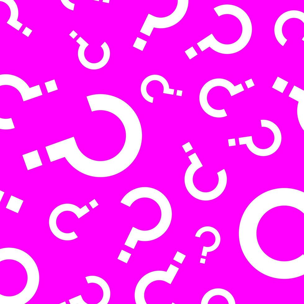 Square background with question mark illustration. vector