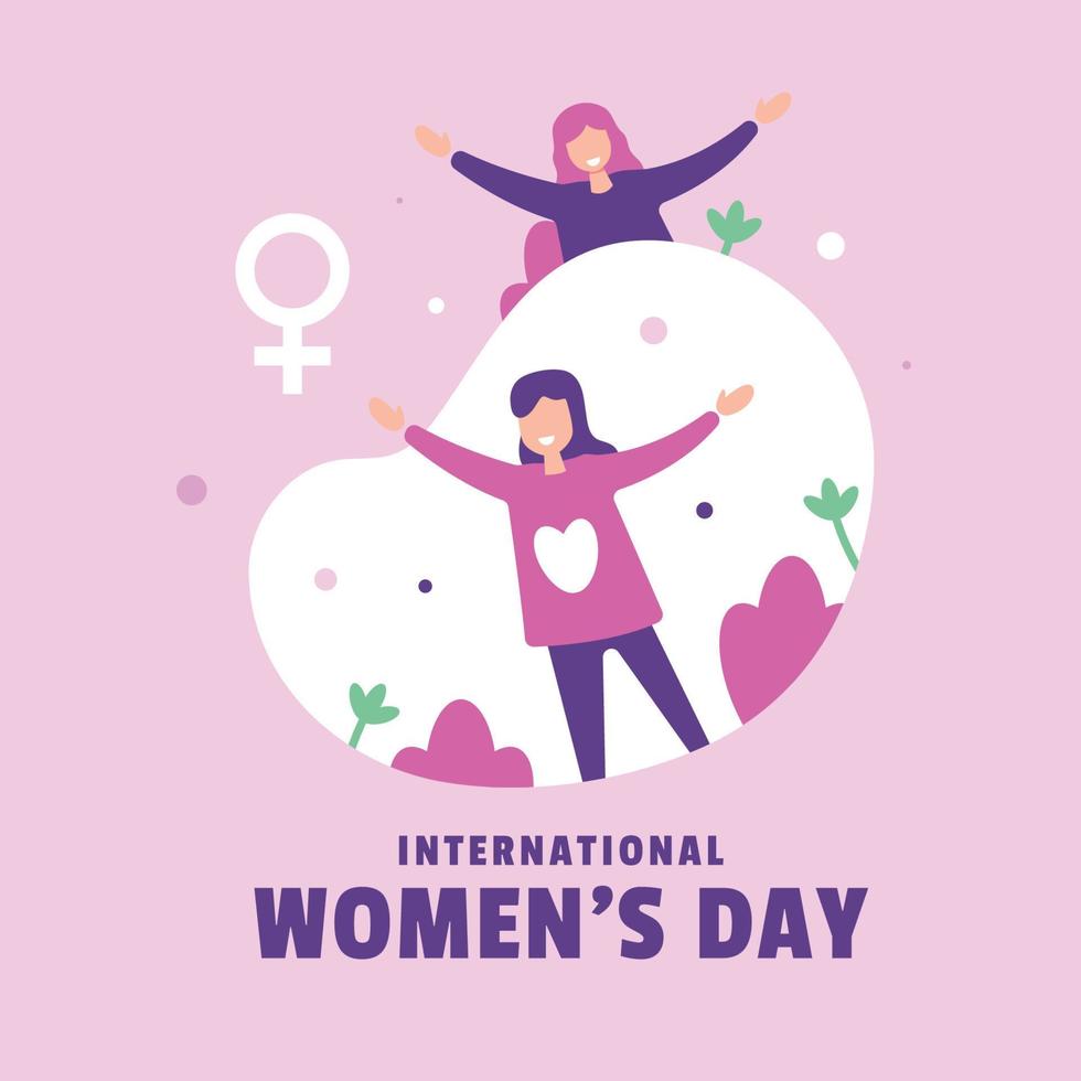 International Women's Day Design For International Moment vector