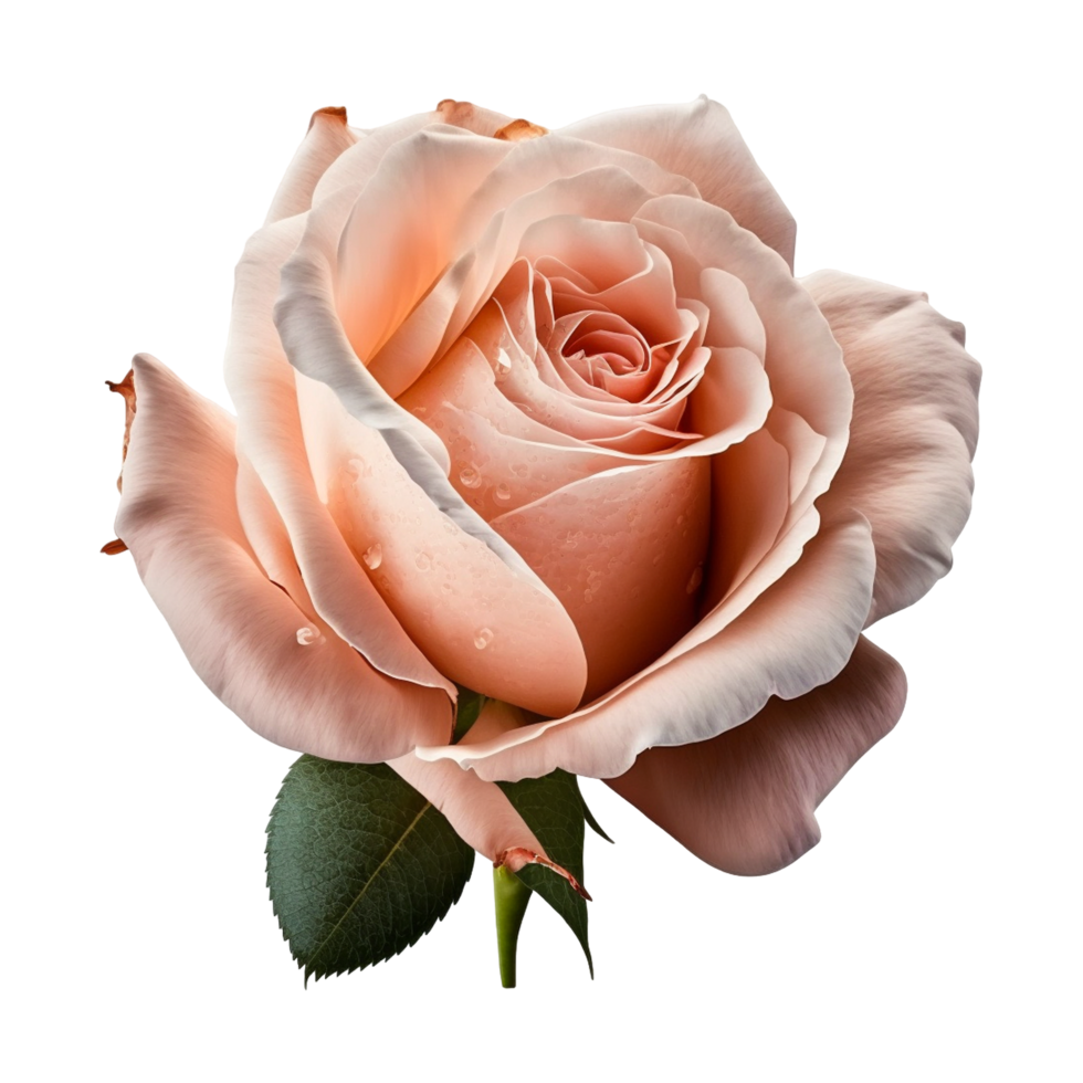 wunderschön Rosa Rose Blumen mit Grün Blätter png