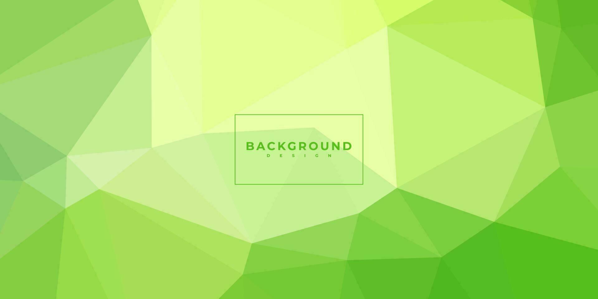abstract green geometric colorful background with triangle shapes. vector illustration. template.