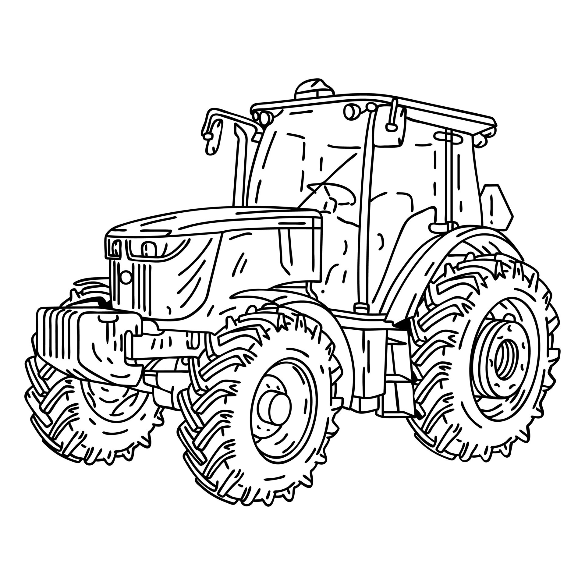 Farming Truck Hand-drawn 21779070 Vector Art at Vecteezy