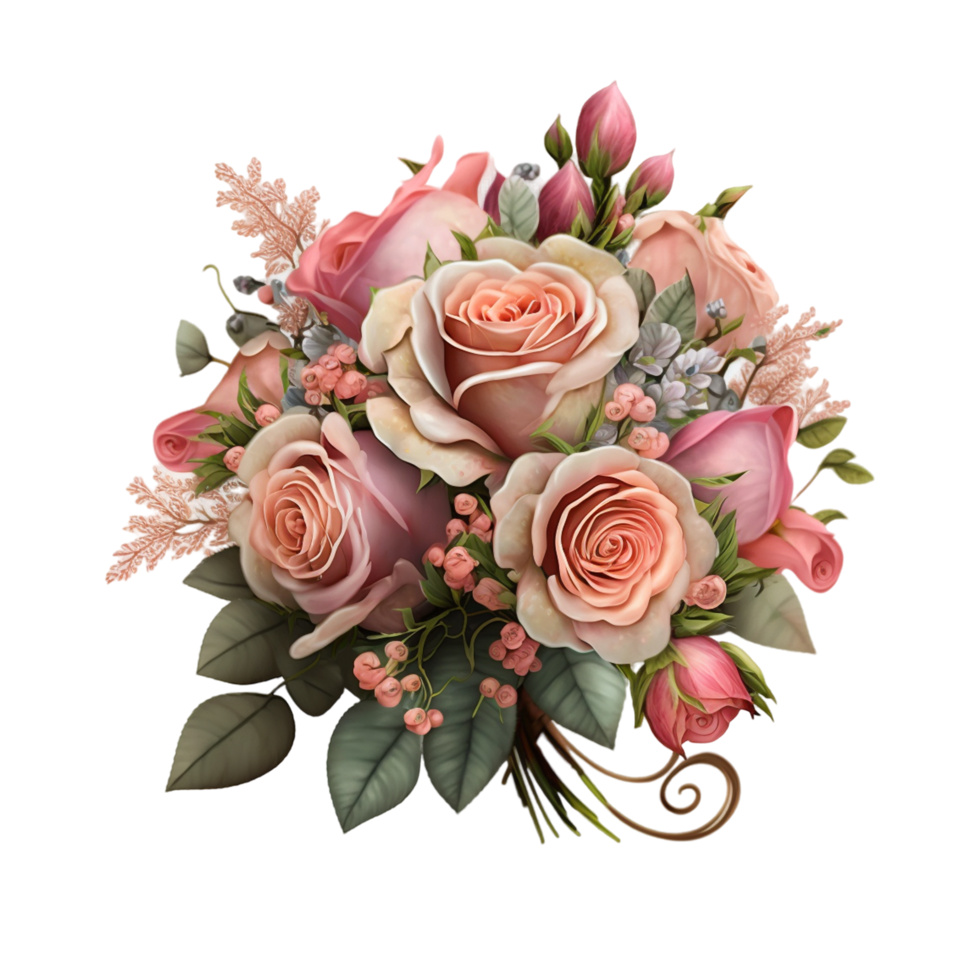 mooi natuurlijk rood roos bloemen boeket png