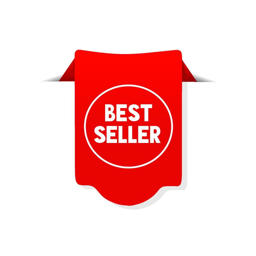 Best seller vector label banner. Can be used for advertising banner template, store, business.