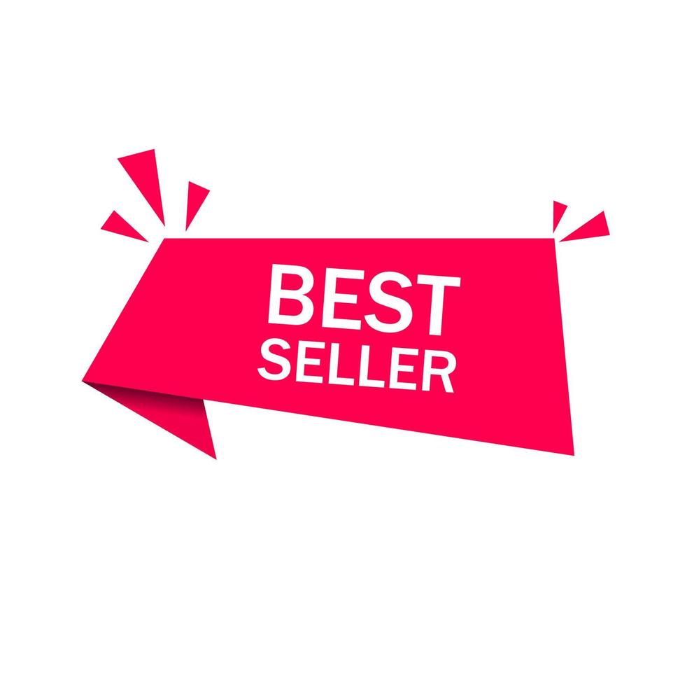 Best seller banner design template. modern web elements, vector illustration.