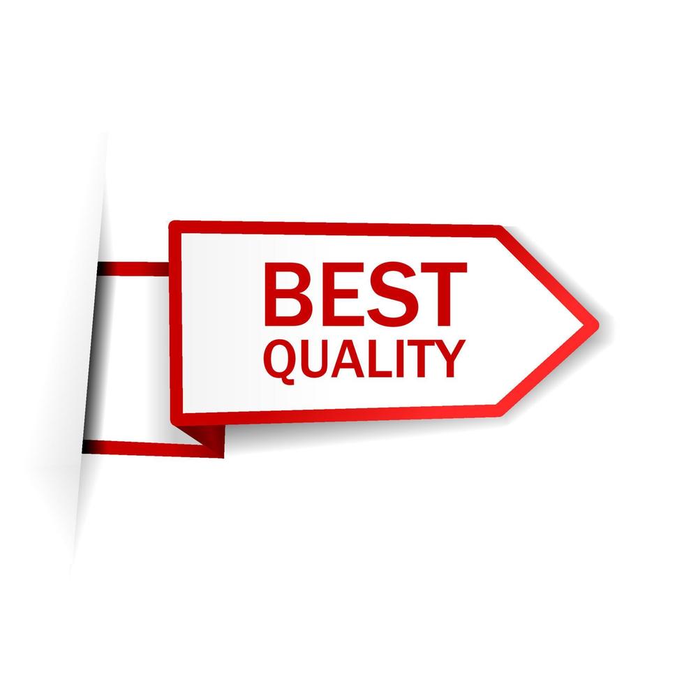 Best quality vector banner. Highest quality product design, business concept.