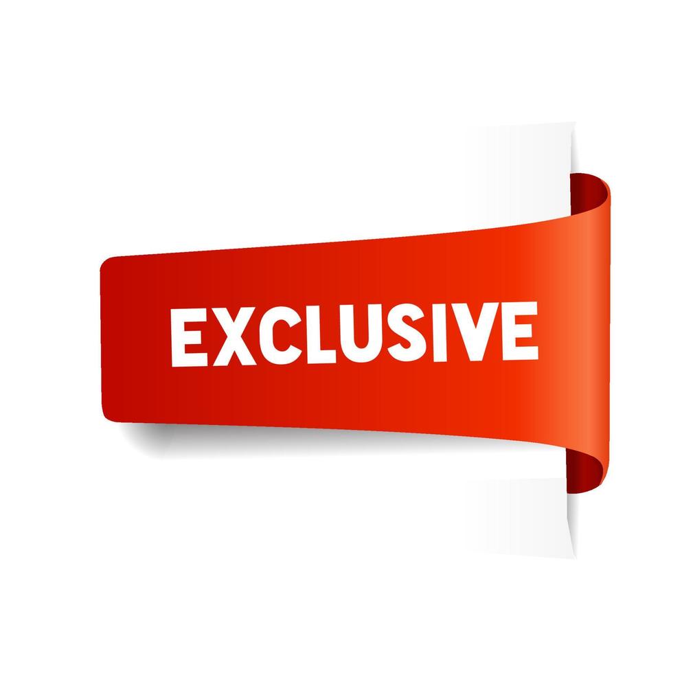 Exclusive Banner design template. Can be used for store, advertising, products, marketing promotion. Flat vector illustration.