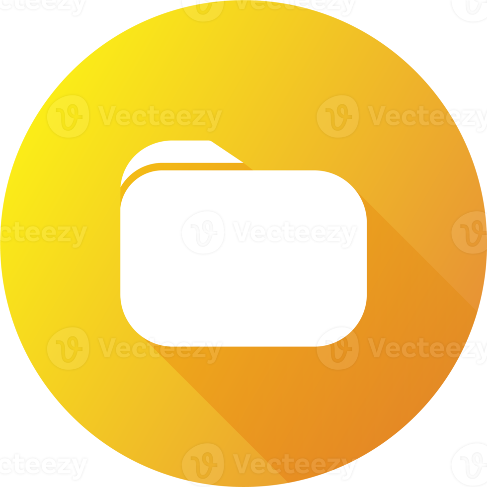 Folder icon in flat design style. Modern website or apps interface. png