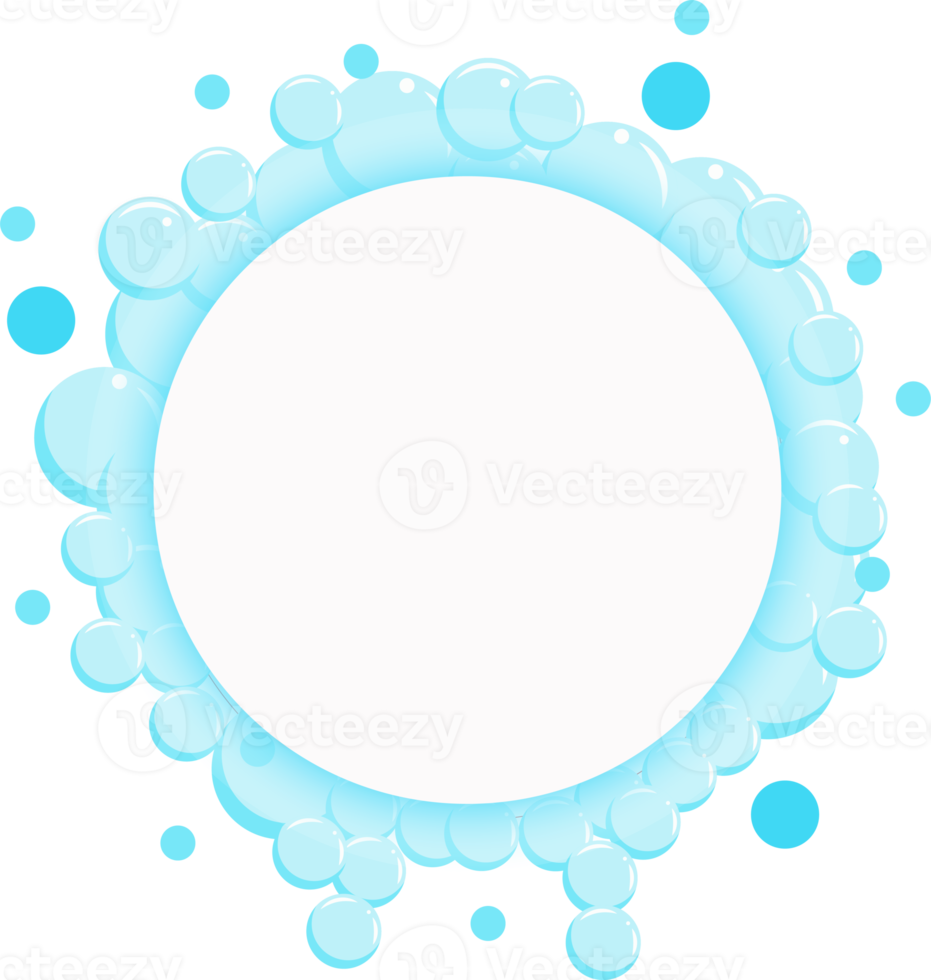 Bubbles of fizzy drink, air or soap. Vertical streams of water. Cartoon illustration png