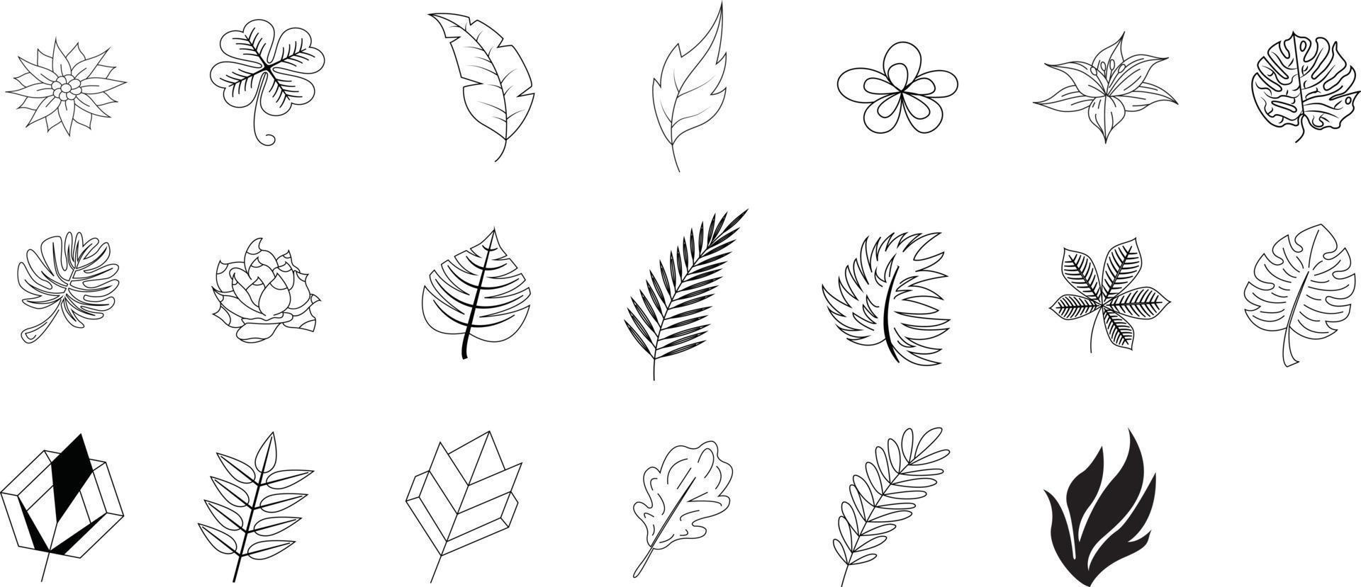 Botanical Doddle Set vector
