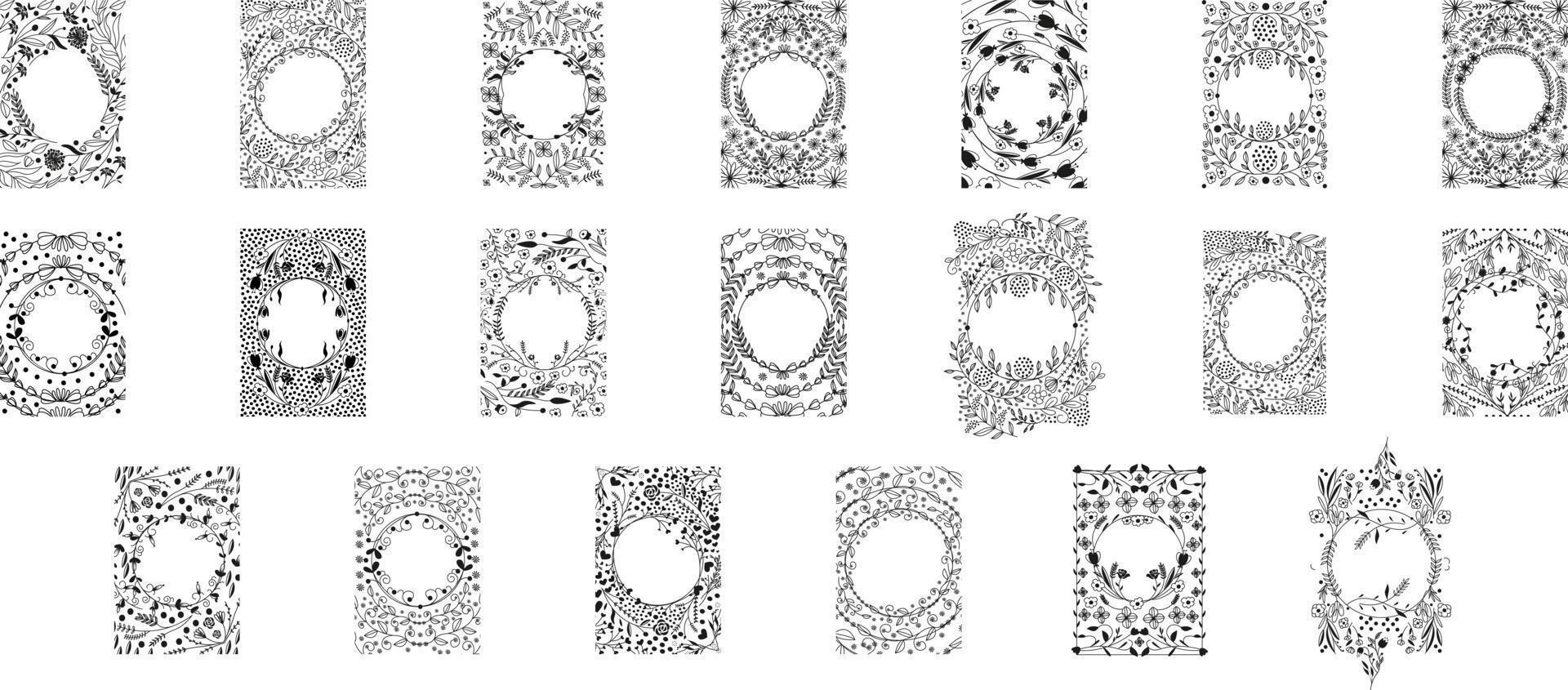 Blossom Frame Set vector