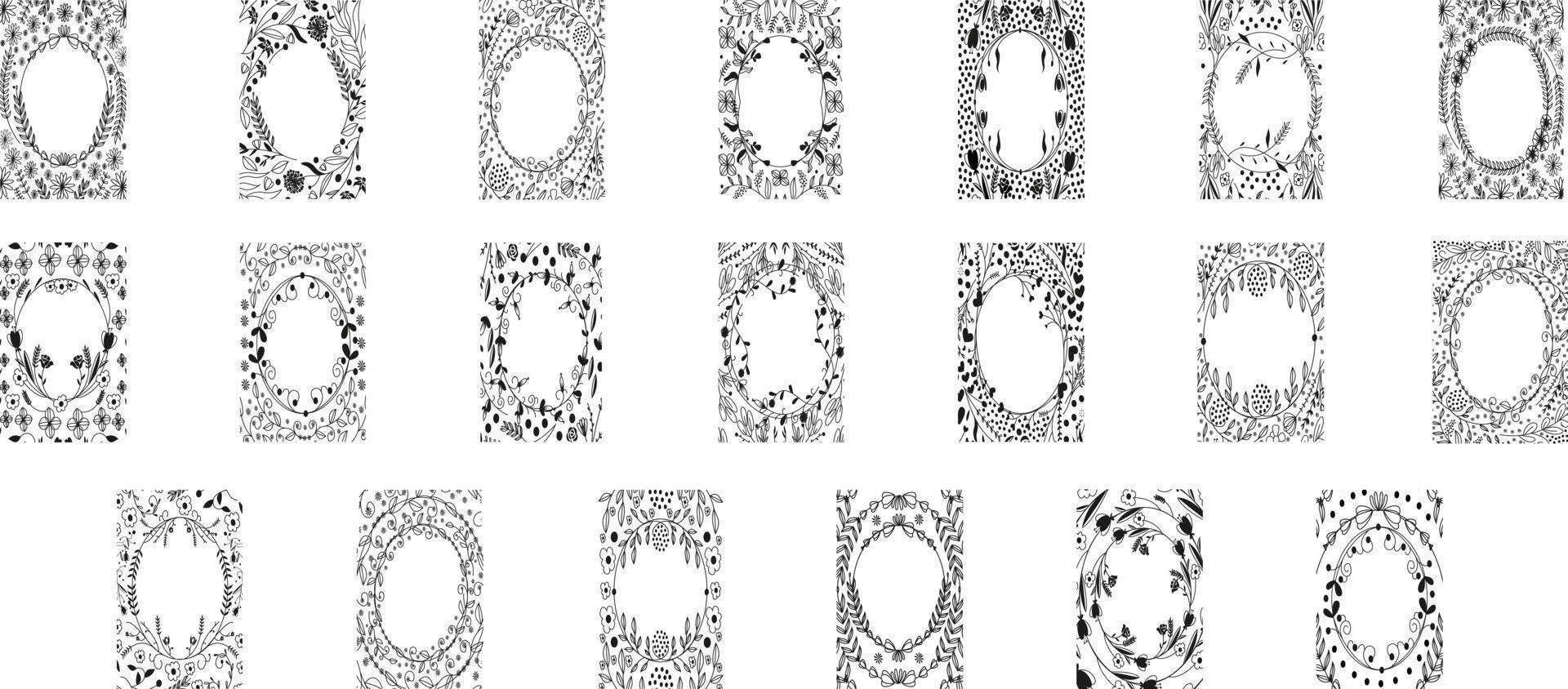 Rustic Frame Set vector