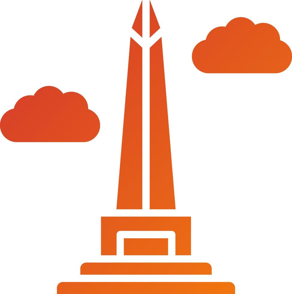 obelisco de buenos aires icono estilo vector