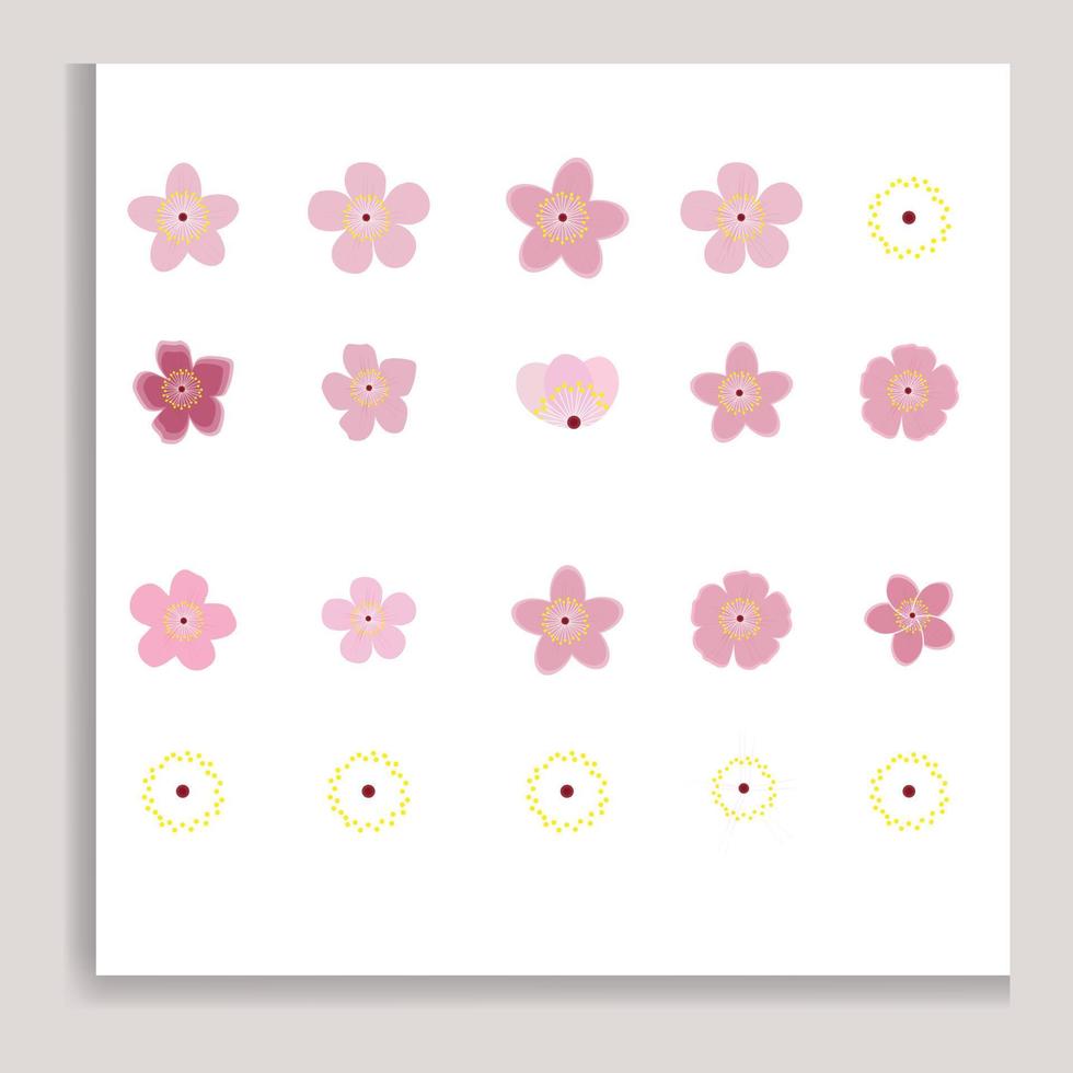 Cherry blossom seamless flowers pattern. vector