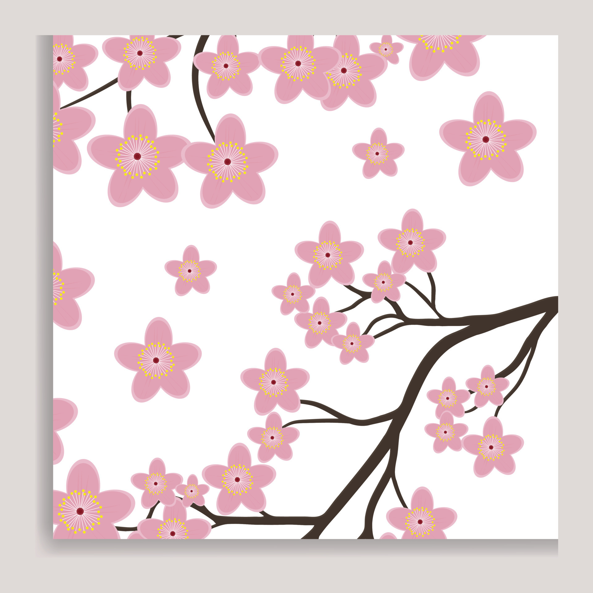 Cherry Blossom Journal Vector Art, Icons, and Graphics for Free Download