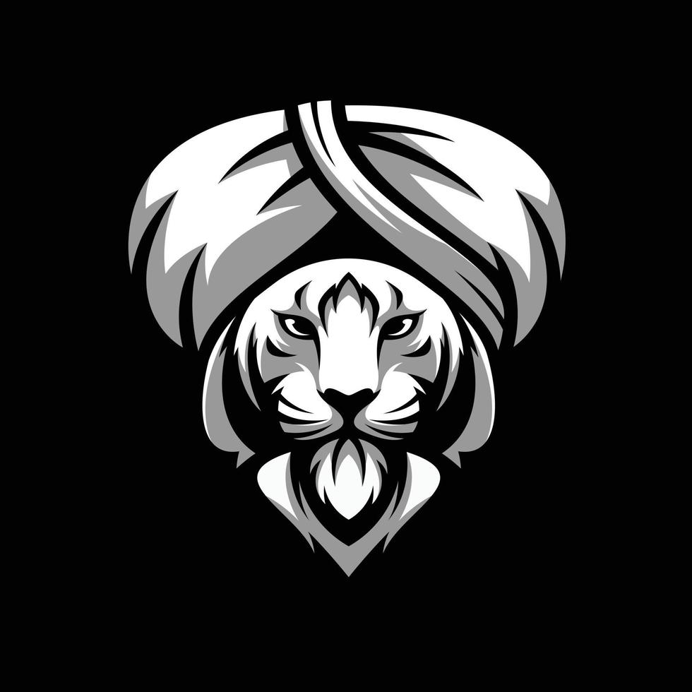 Tigre Sorbán mascota logo diseño vector