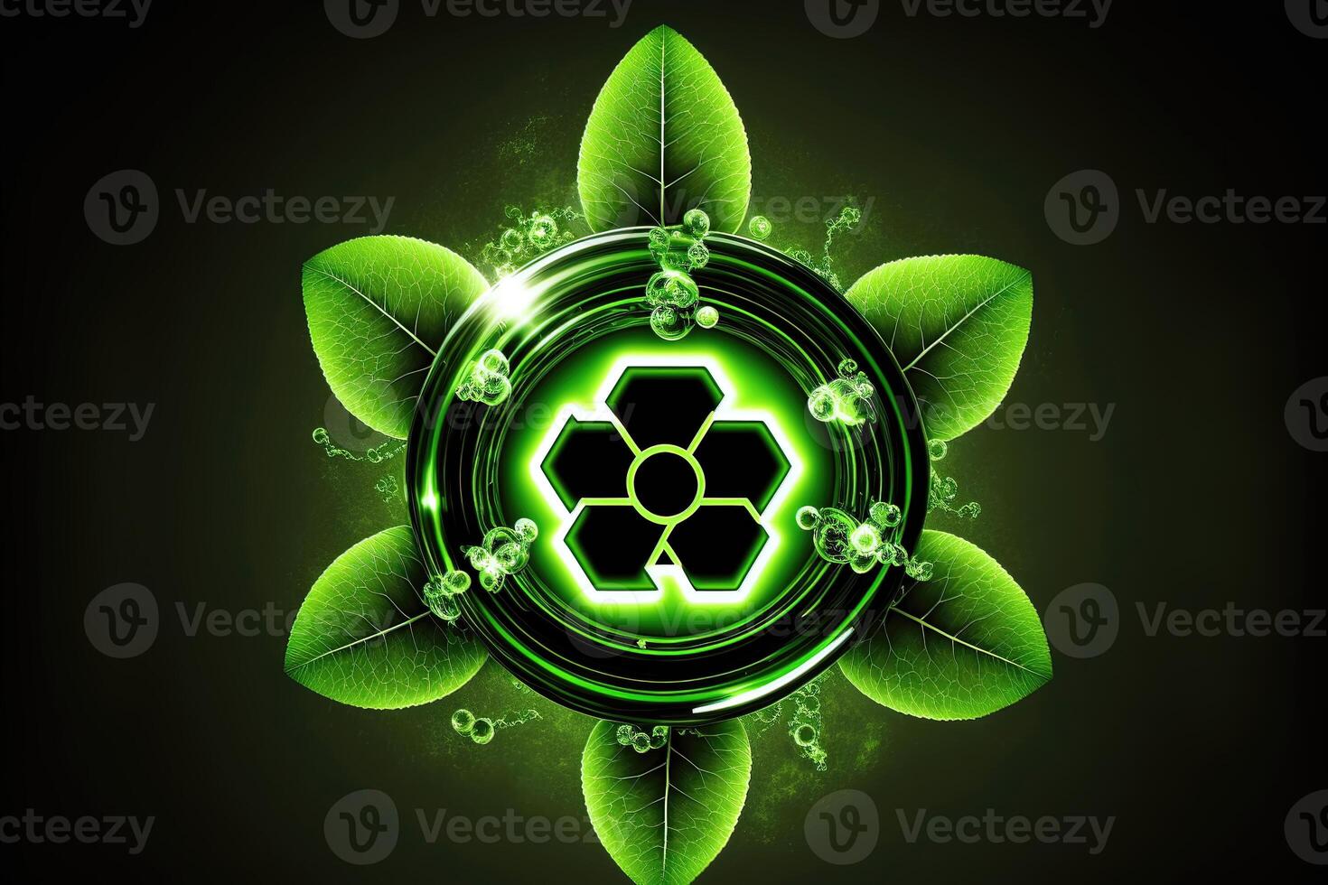 Hydrogen green energy symbol. Ecological Concept. photo