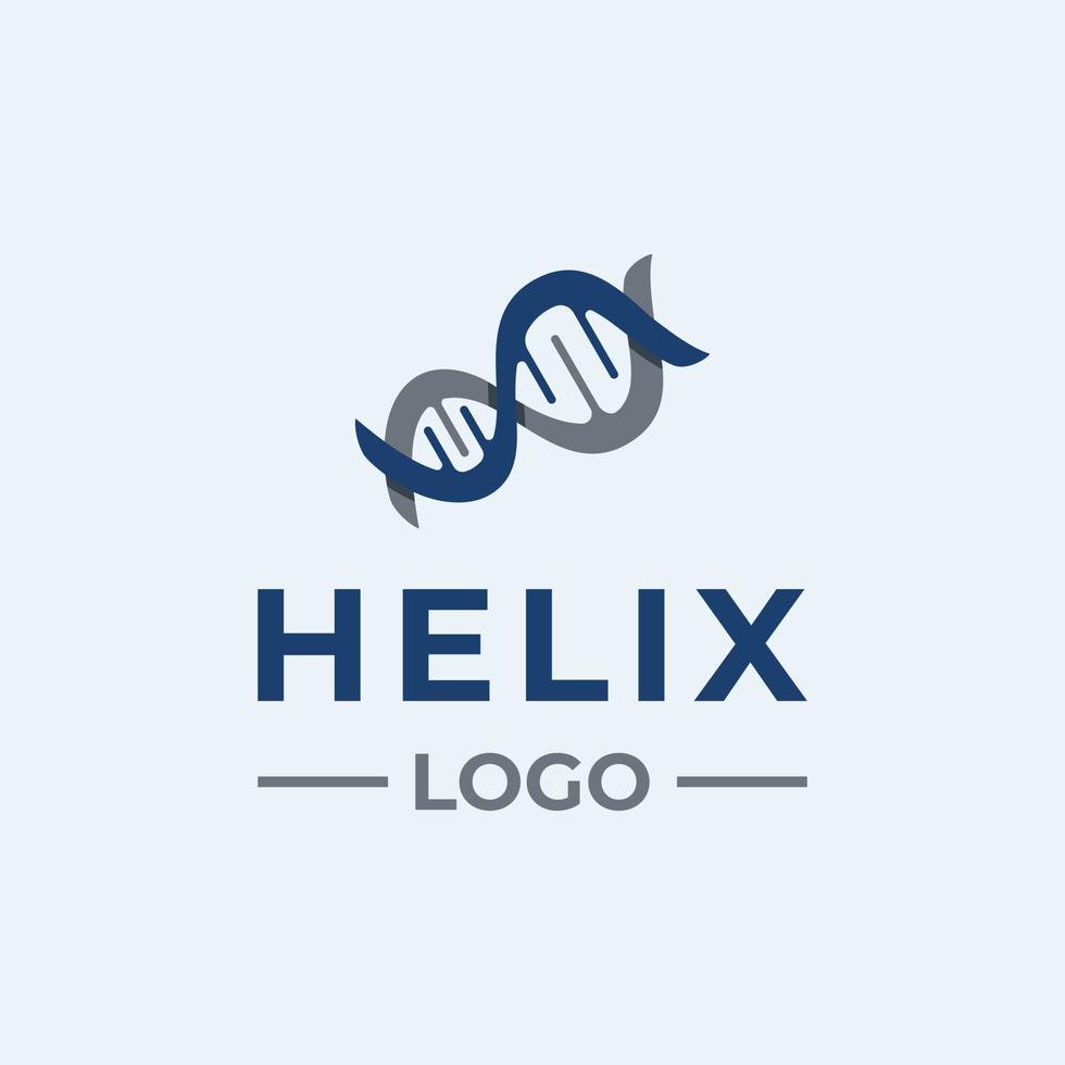 DNA Helix Logo for Healthcare Services vector