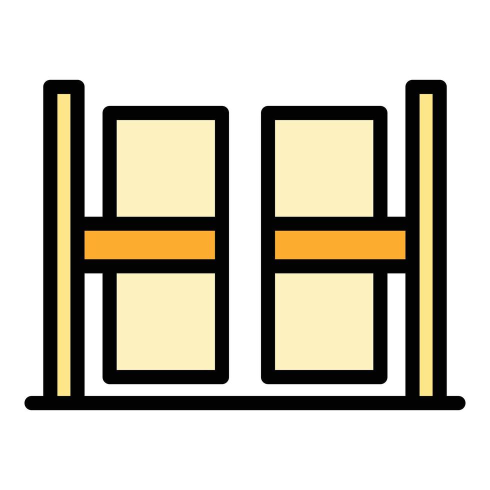 Smart gate system icon vector flat