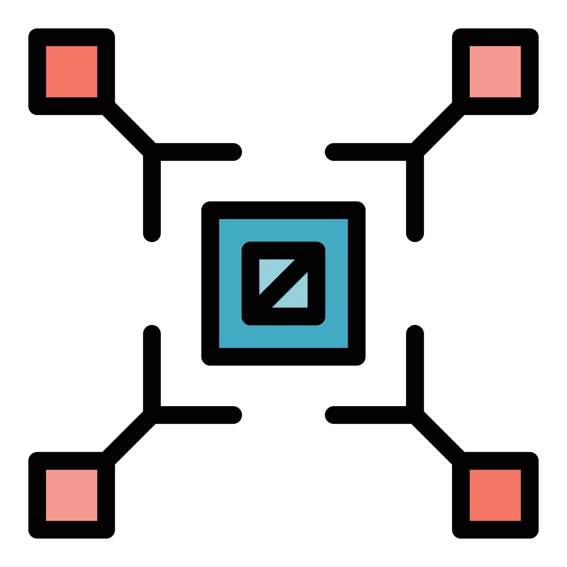 Big data system icon vector flat 21781721 Vector Art at Vecteezy