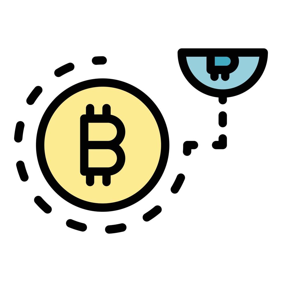 Blockchain icon vector flat