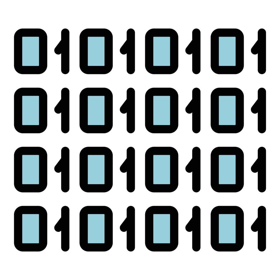 Blockchain digital code icon vector flat