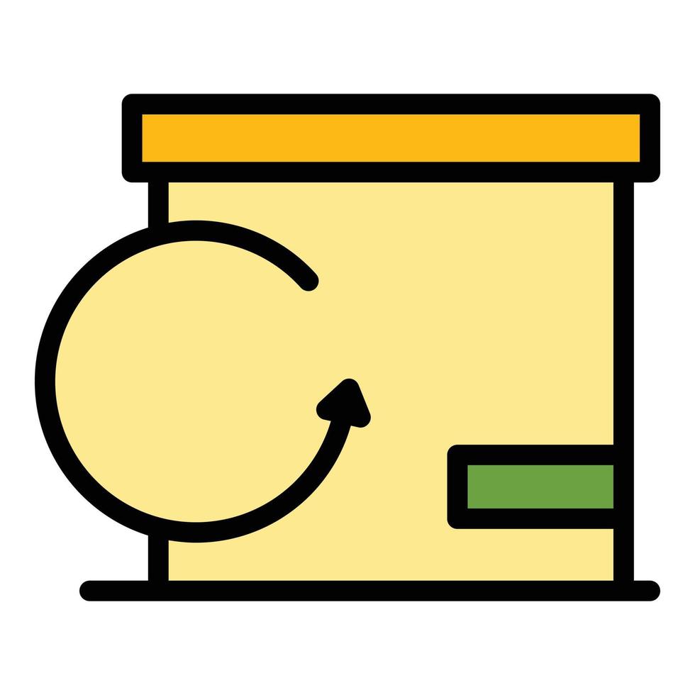 Return product icon vector flat