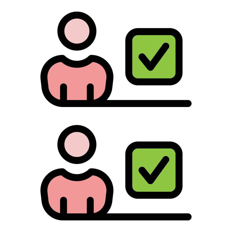 Mark student icon vector flat