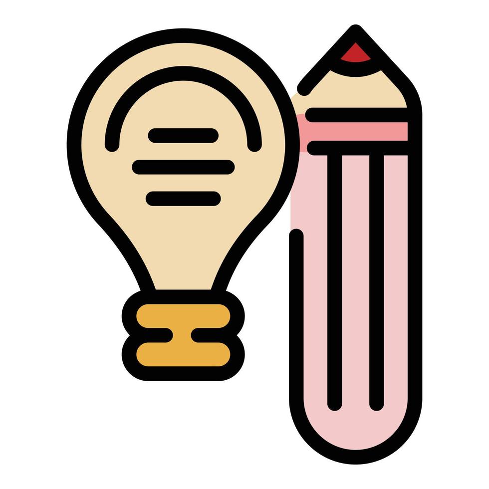 Creative education icon vector flat