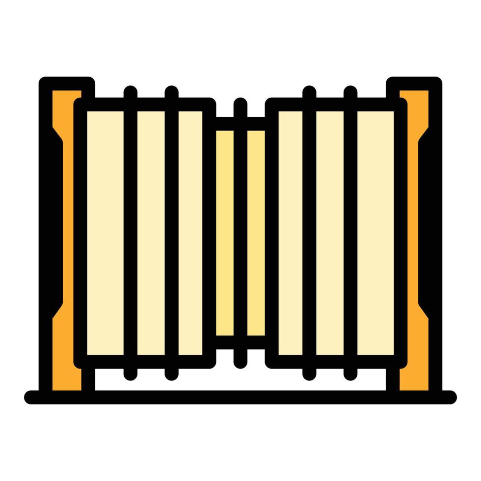 Access automatic gate icon vector flat