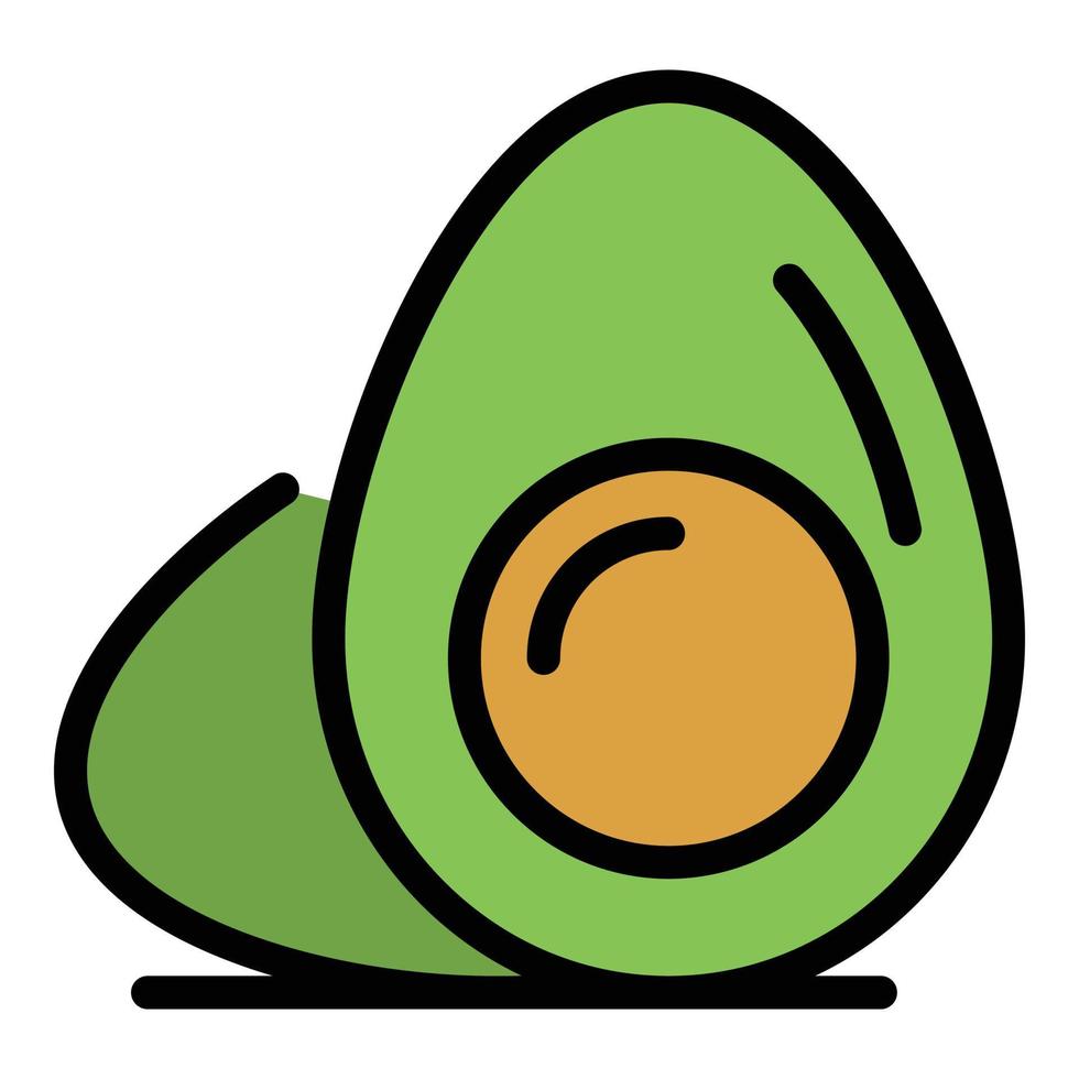 Boiled egg protein icon vector flat