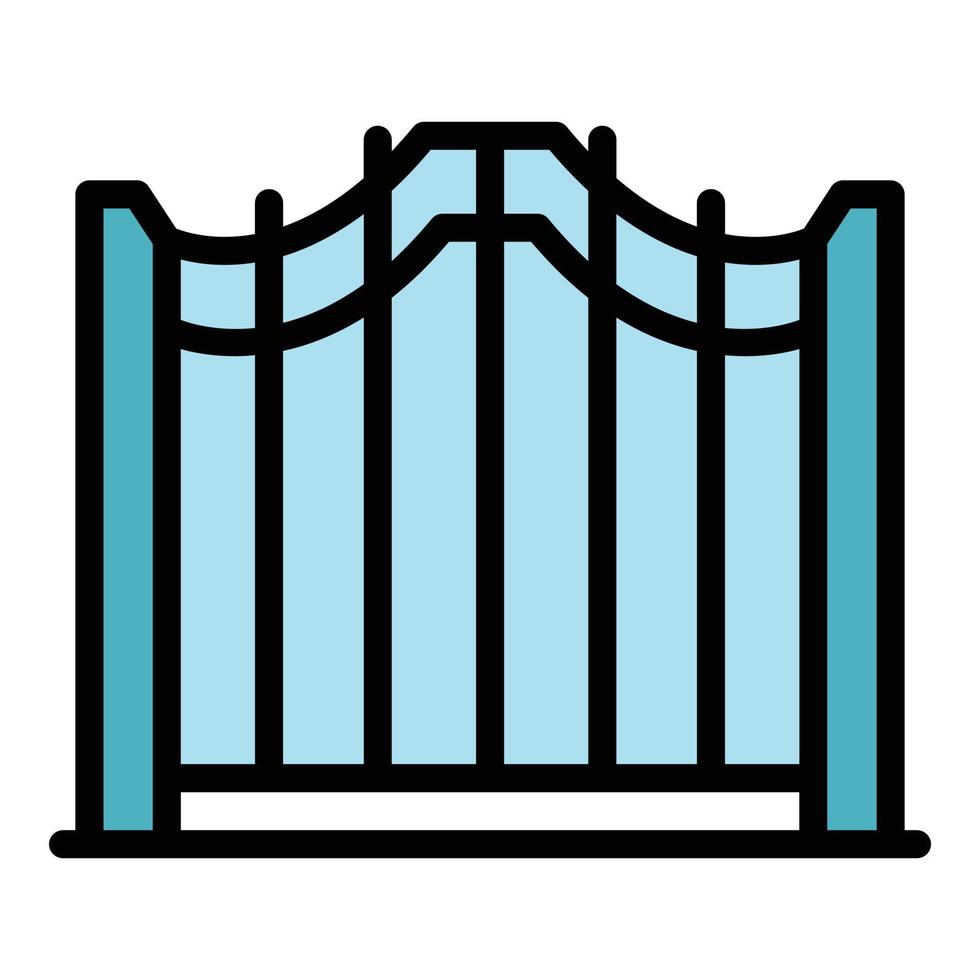 Access smart gate icon vector flat