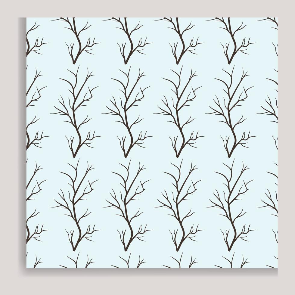 Branches of trees intertwine. Seamless pattern natural theme. Branches and stripes pattern vector