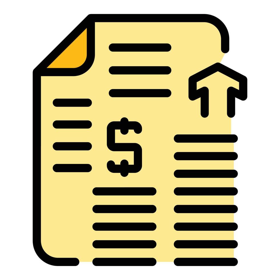 Result money document icon vector flat