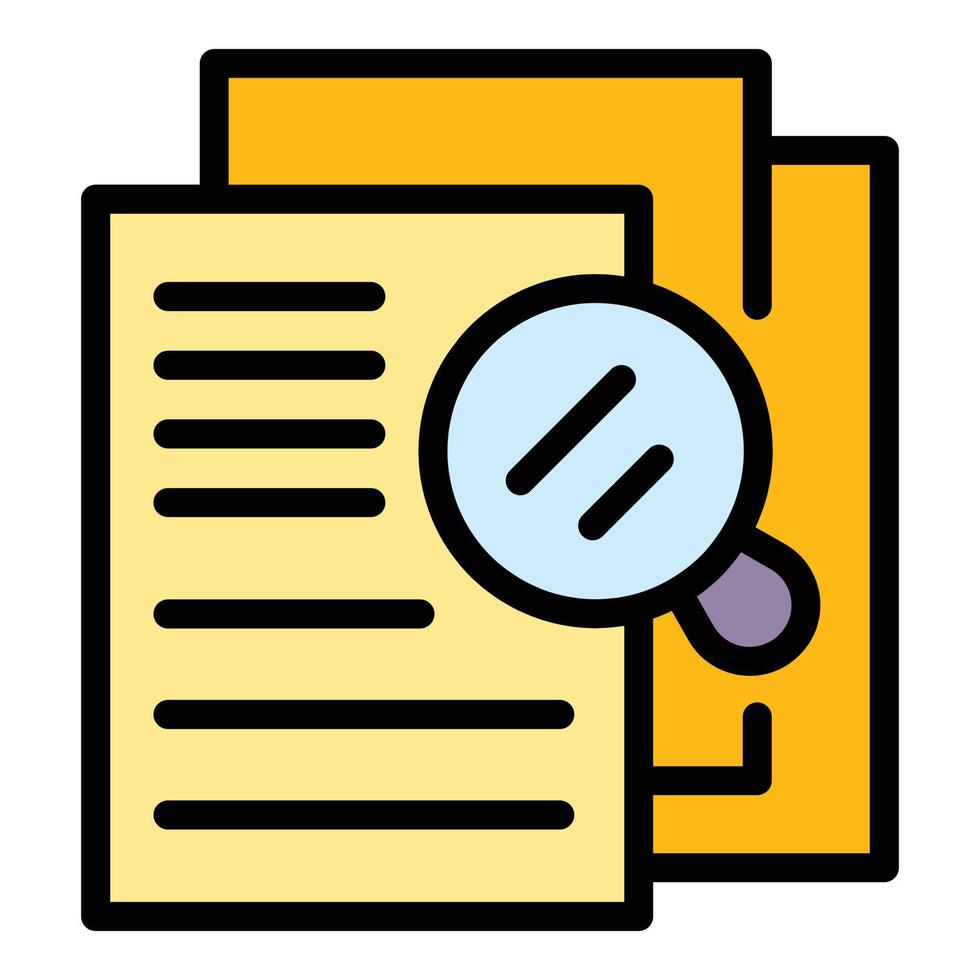 Documents market studies icon vector flat