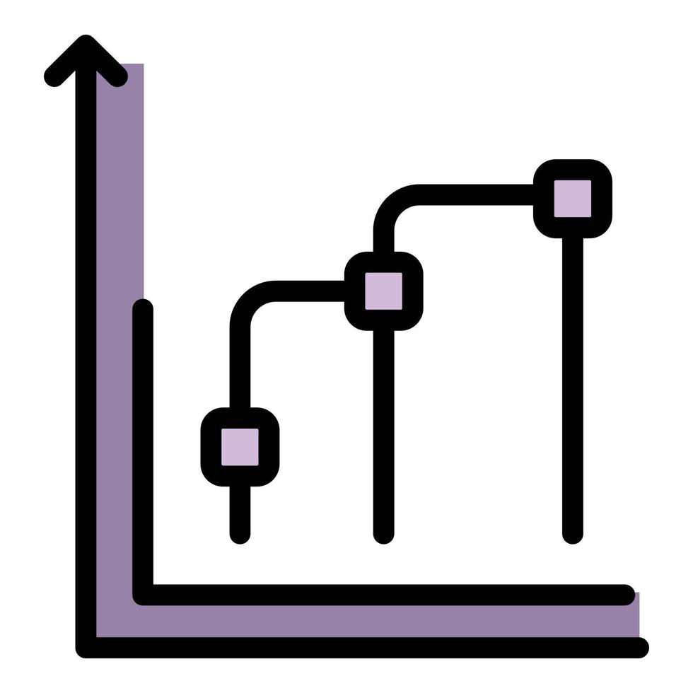 Data chart market studies icon vector flat