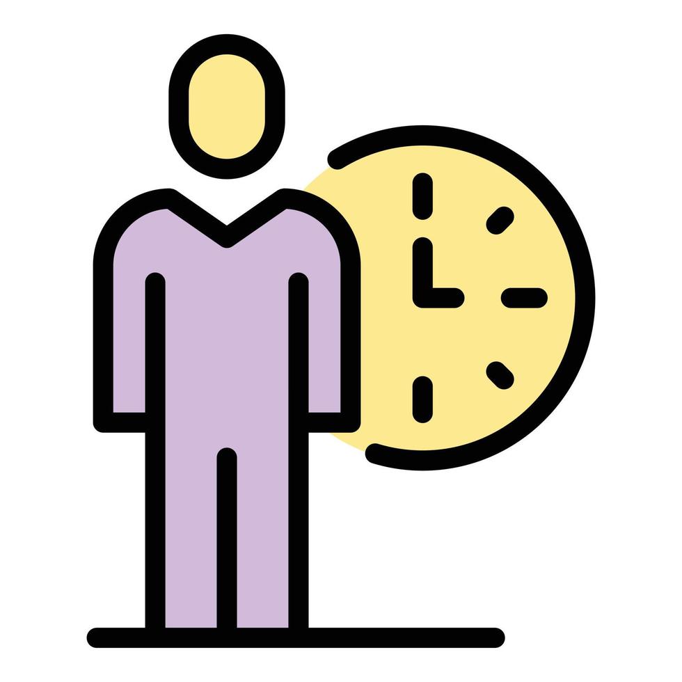 Rush job day time icon vector flat